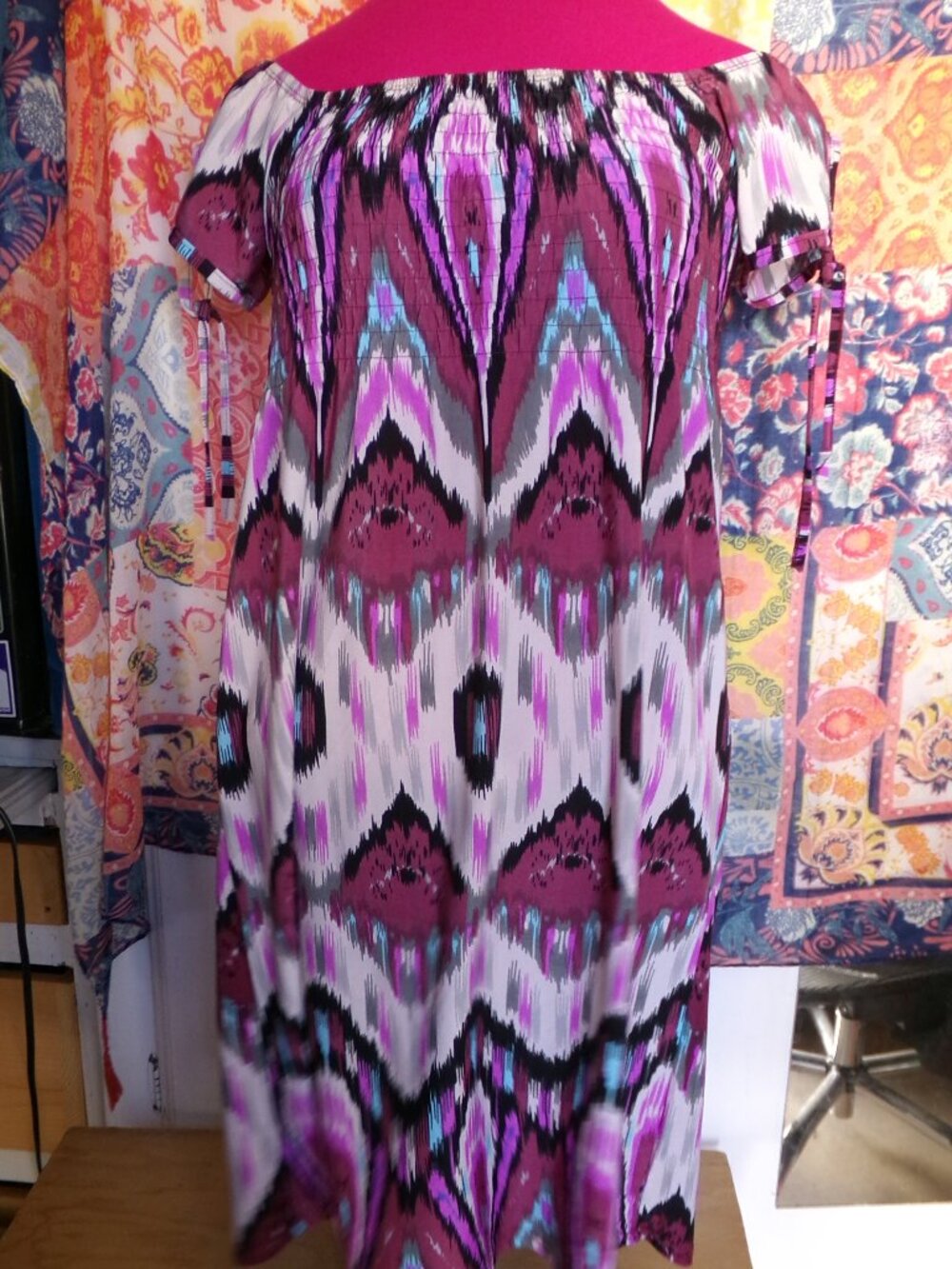 Cristina Love Smocked Dress Sz S